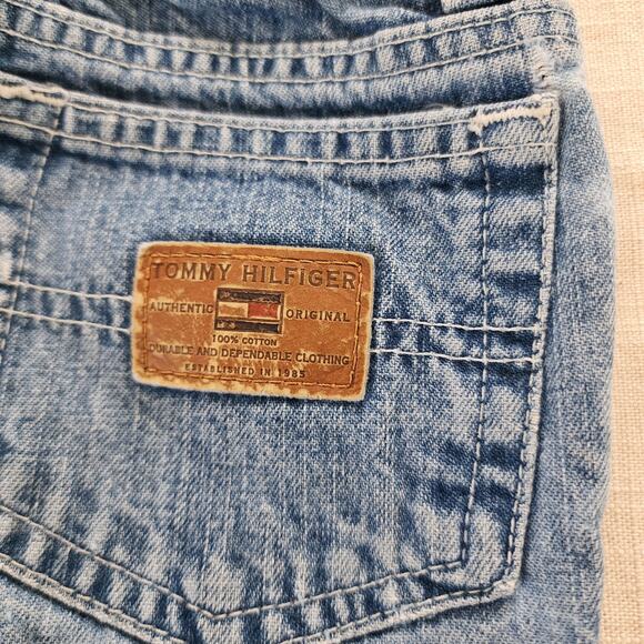 Retro '03 Tommy Hilfiger Distressed Elastic Waist Jeans 5t - Picture 3 of 10
